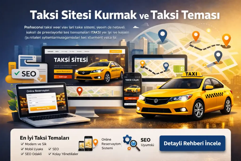 taksi sitesi kurmak